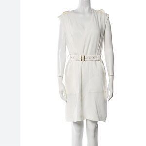 Tibi white sleeveless dress